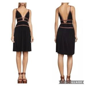 BCBGMaxAzria Black Dress with Pink Accents